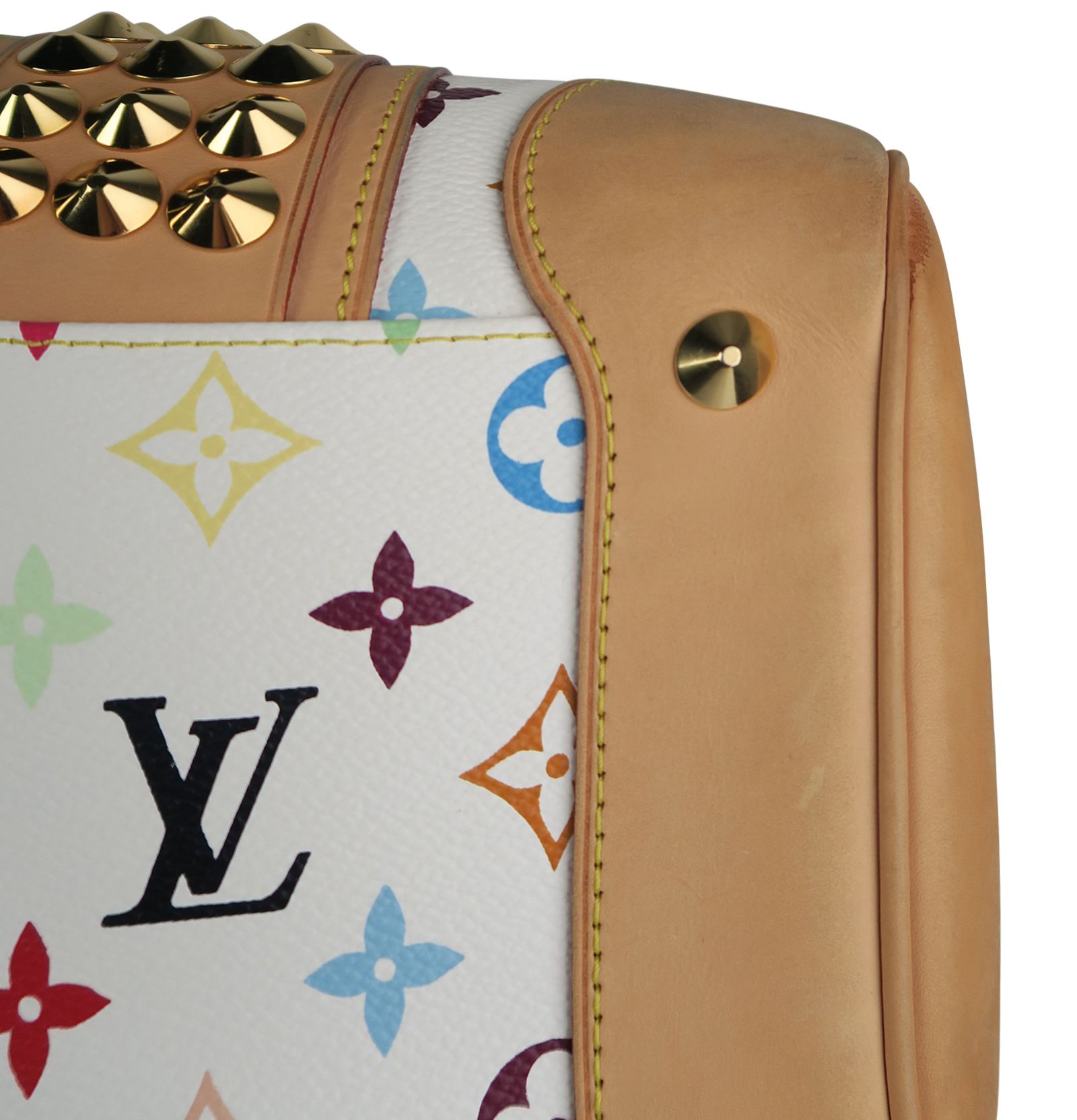 Courtney GM, &pound;995, Handbags, Blue/Green/Pink/White/Yellow, Coated Canvas, Other view